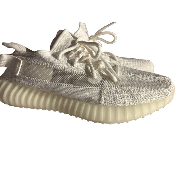 Adidas Mens Yeezy Boost 350V2 HQ6316 White Sneakers Shoes Sz 8 HQ6316 Authentic - Picture 1 of 7